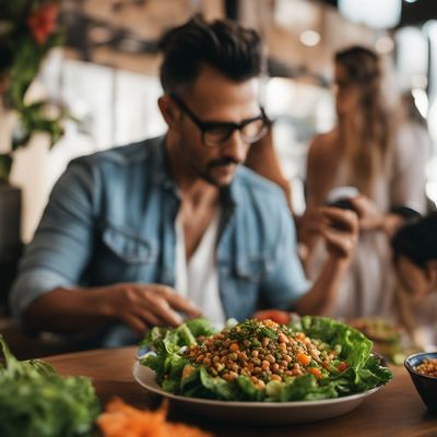 Lentejas en ensalada