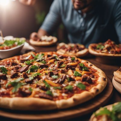 Lomo saltado pizza