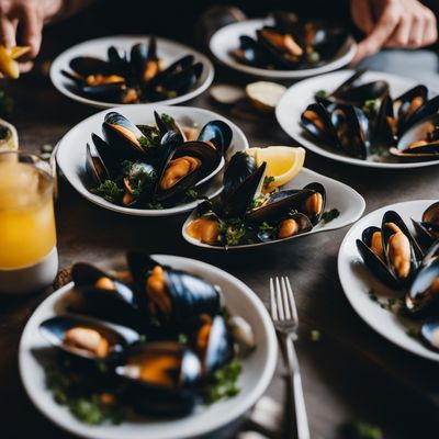 Moules parquées