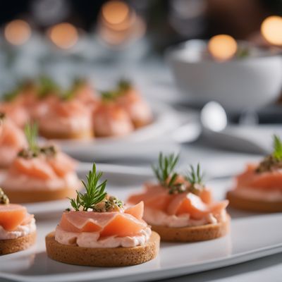 Mousse de saumon canapés