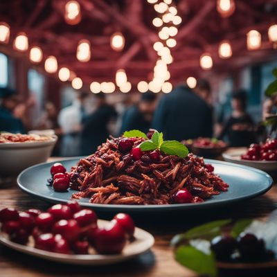 Mt Gnomon Shredded Pork and Dover Cherries