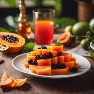 Papaya with Port Wine