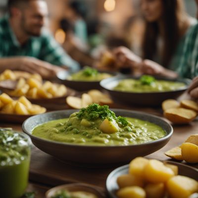 Patatas en salsa verde