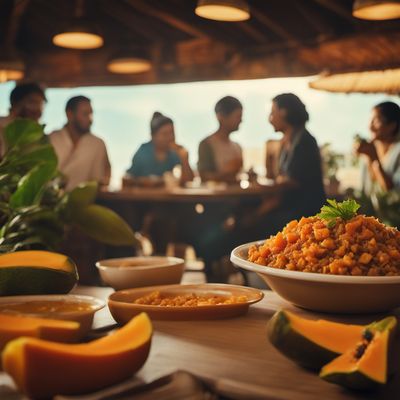 Picadillo de papaya