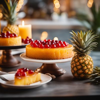 Pineapple upside down cake