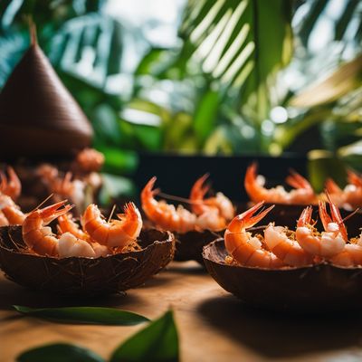 Prawns in Coconut Shells