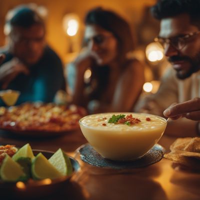 Queso fundido al tequila