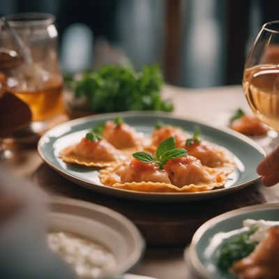 Ravioli al salmone