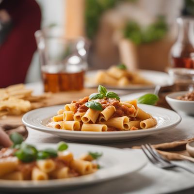 Rigatoni con la pajata