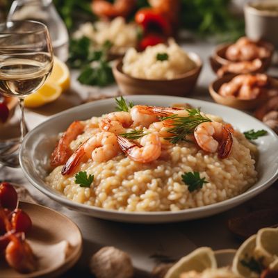 Risotto con gamberi