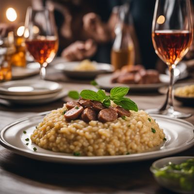 Risotto con le salamelle