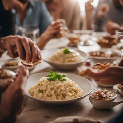 Risotto con le salamelle