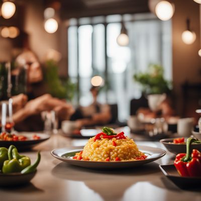 Risotto con peperoni