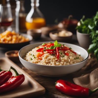 Risotto con peperoni