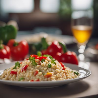 Risotto con peperoni