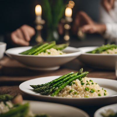 Risotto con punte di asparagi