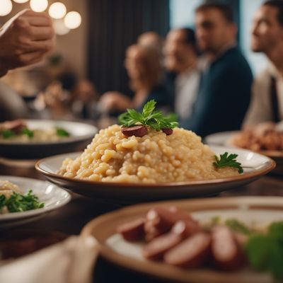 Risotto con salsiccia