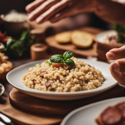 Risotto con salsiccia