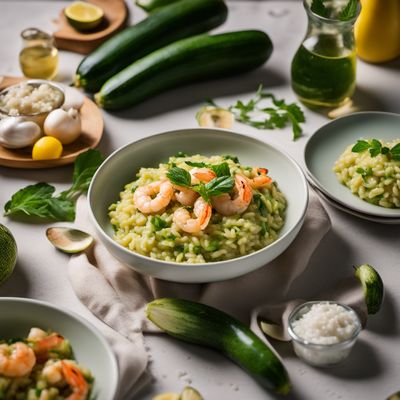 Risotto zucchine e gamberetti