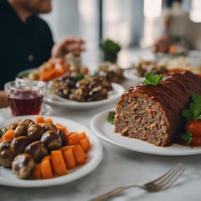 Rolada z mięsa mielonego z pieczarkami