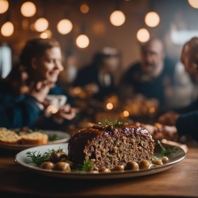 Rolada z mięsa mielonego z pieczarkami