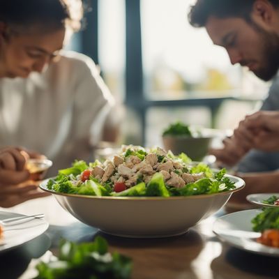 Salata od kokošjeg mesa na slavonski način