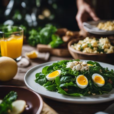 Salata od smucnja i kuhanih jaja