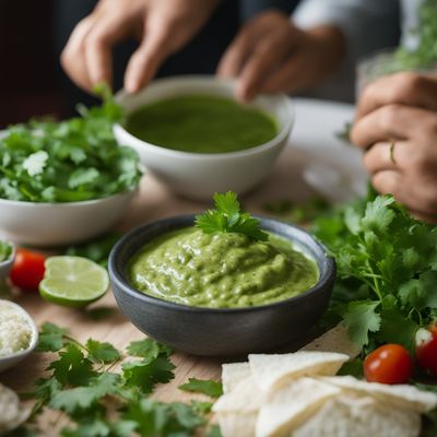 Salsa verde de cilantro