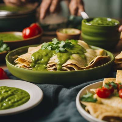 Salsa verde enchiladas