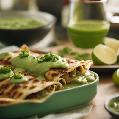 Salsa verde enchiladas