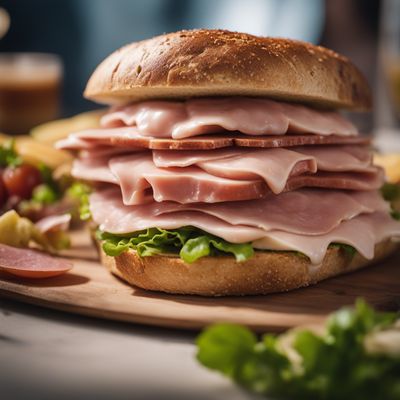 Sanduiche de mortadella