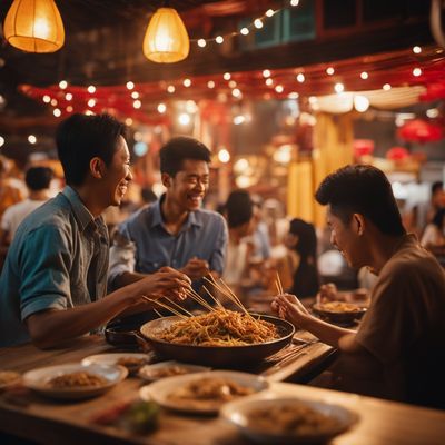 Satay bee hoon