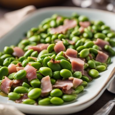 Sautéed Broad Beans with Ham