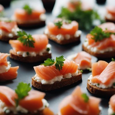 Smoked Salmon Canapés