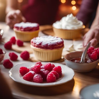 Soufflé aux framboises