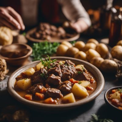 Stufato di castrato con patate