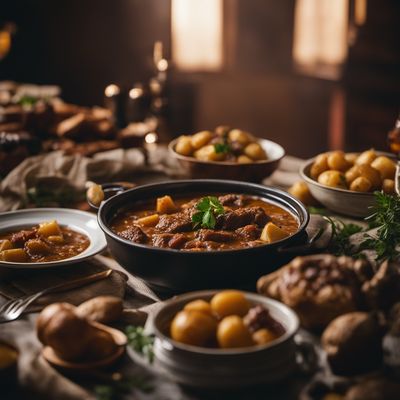 Stufato di castrato con patate