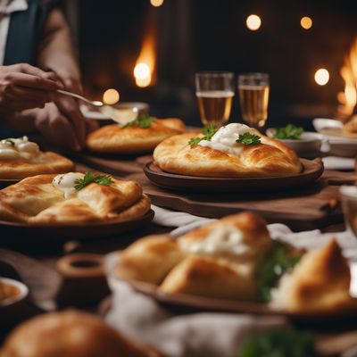 Svanetian khachapuri