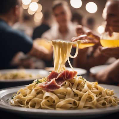 Tagliatelle col prosciutto