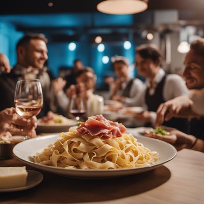 Tagliatelle col prosciutto