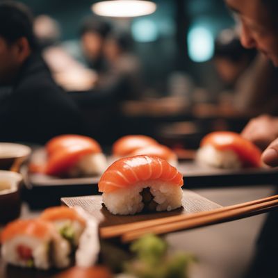 Tako nigiri sushi