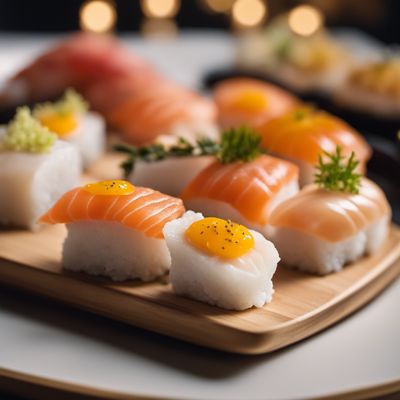 Tamago nigiri sushi