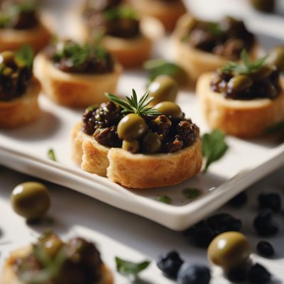 Tapenade canapés