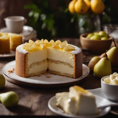 Torta ricotta e pere