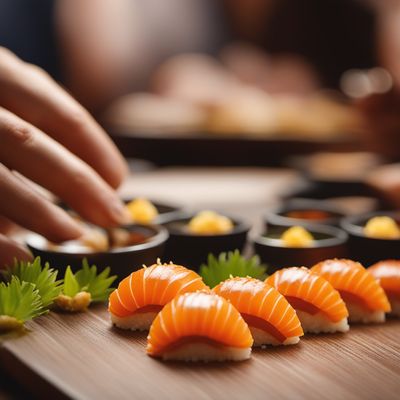 Uni nigiri sushi