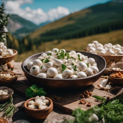 White Mushrooms à la Hutsul