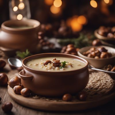 Zuppa di riso e castagne