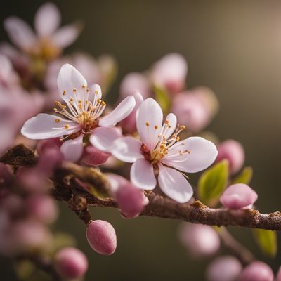 Almond infusion flowers