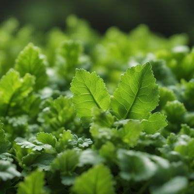 Baby leaf indian mustard leaves