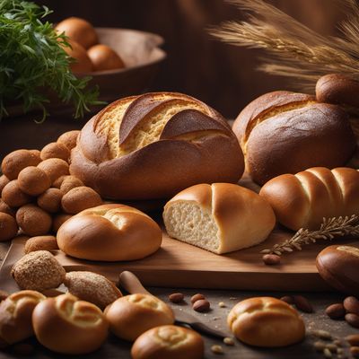 Bread and rolls with special ingredients added